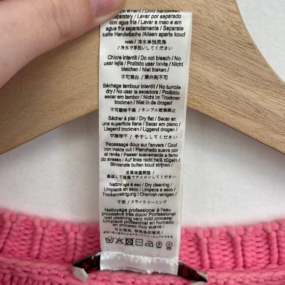 Paul & Joe Sister Bambin Chunky Knit Patterned Crew Neck Sweater - Size 1(Small) - Picture 6 of 9